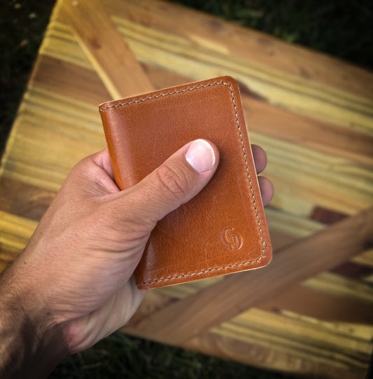 Front Pocket Leather Bifold Wallet (Tan)