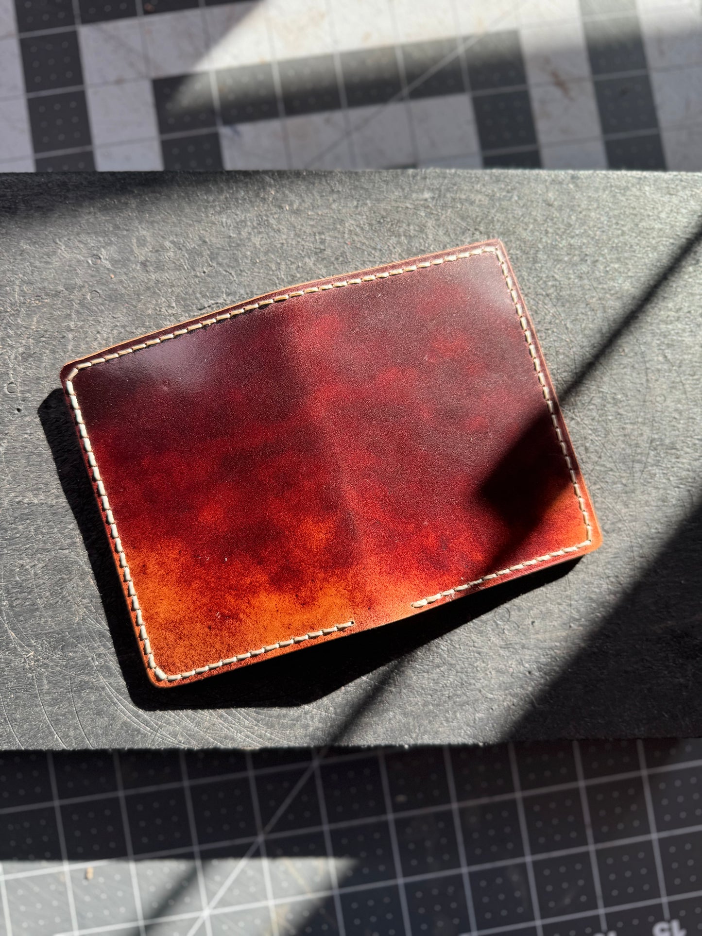 Shell Cordovan Vertical Bifold